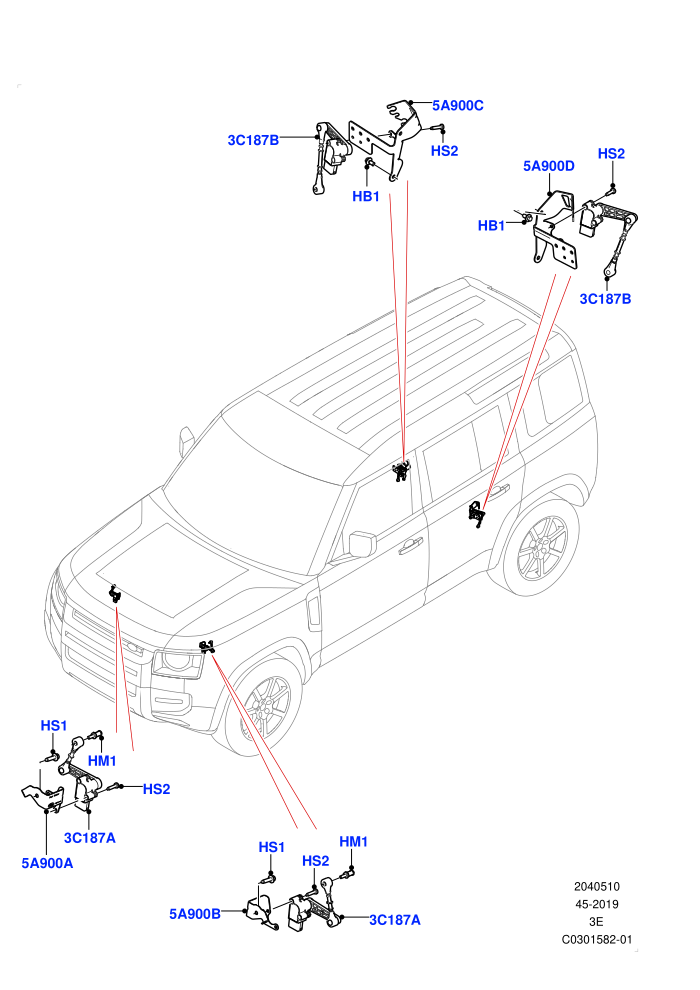 Air Suspension Controls/Electrics (With Four Corner Air Suspension)