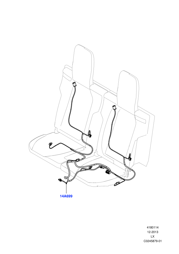 Wiring - Seats (With 7 Seat Configuration)
