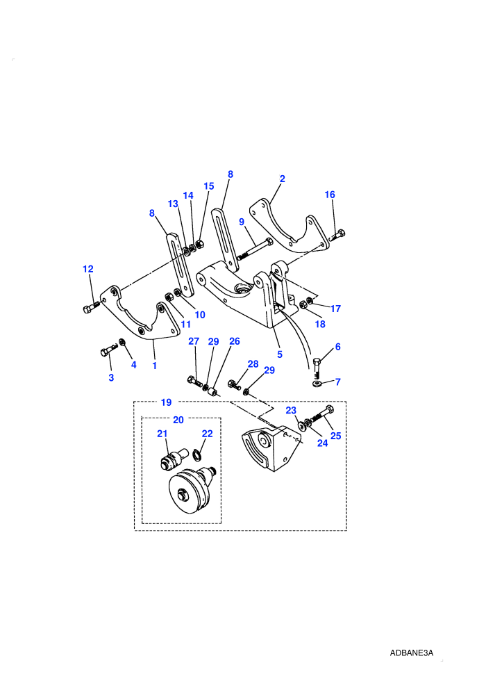 Air Conditioning Pump Fixings (2.25L 4 Cyl L/R Petrol,With Air Conditioning)