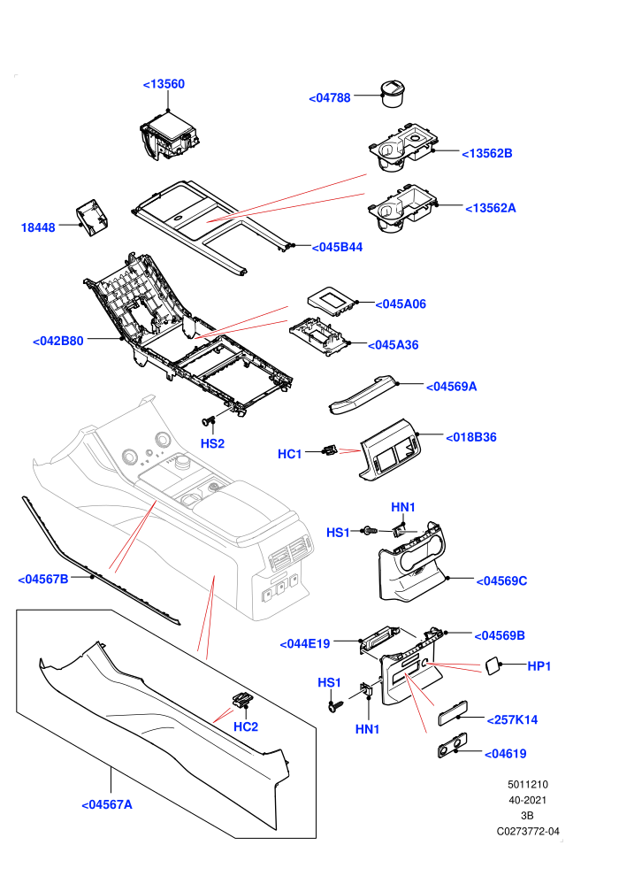 Console - Floor (External Components)