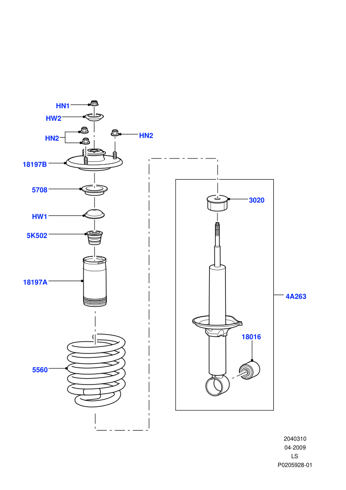 Rear Springs And Shock Absorbers (With Standard Duty Coil Spring Susp)((V)FROMAA000001)