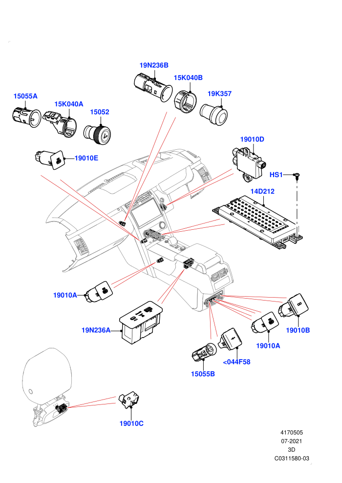 Instrument Panel Related Parts (Nitra Plant Build)((V)FROMM2000001)