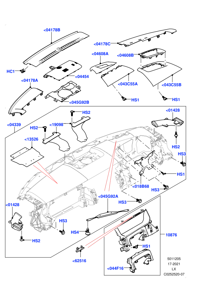 Instrument Panel (Head Up Display)(External,Upper)