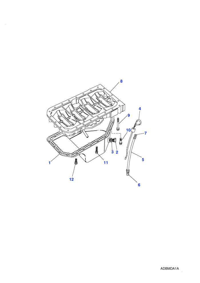 Sump/Ladder Frame (2.5L I4 200 TDi L/R,5 Speed Manual Transmission,Less Catalyst)