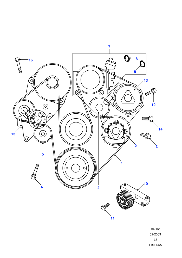 Drive Belt - With ACE (V8,With Air Conditioning)