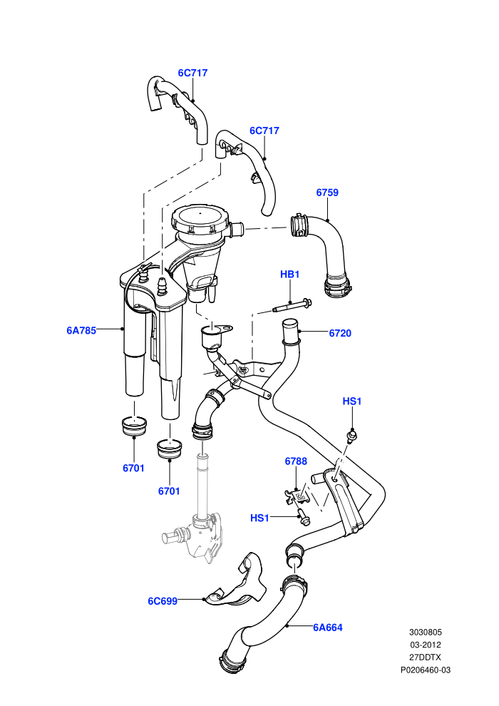 Emission Control - Crankcase (Lion Diesel 2.7 V6 (140KW))((V)FROMAA000001)