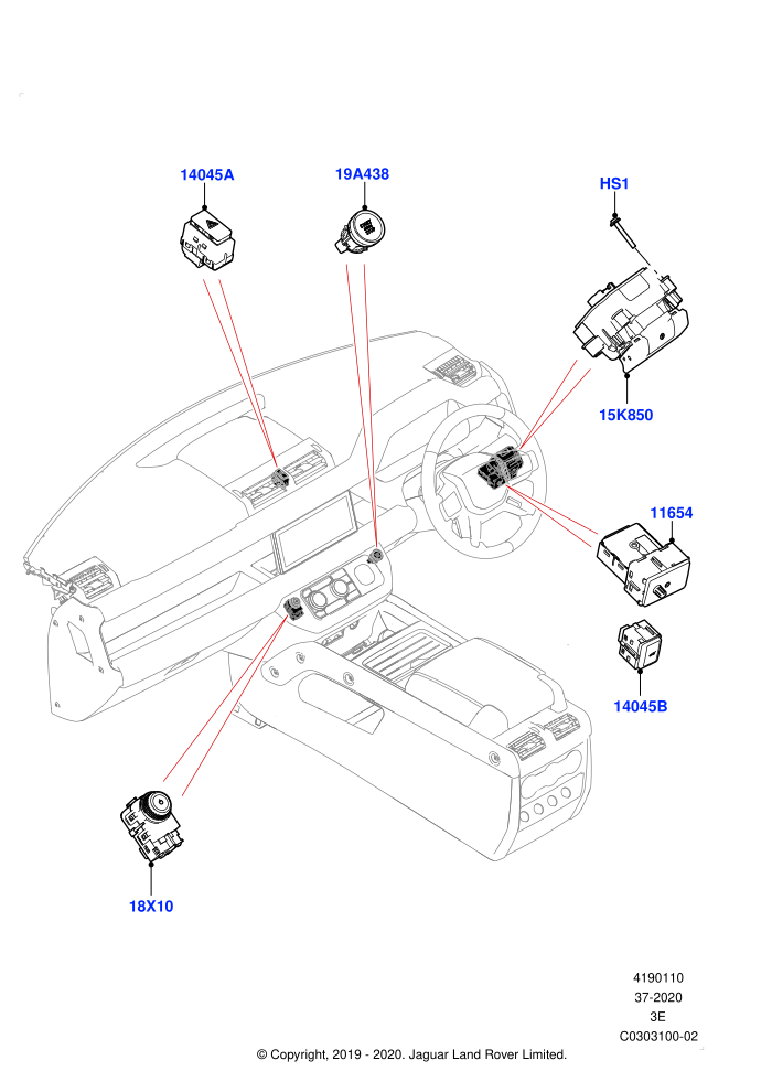Switches (Facia And Console)