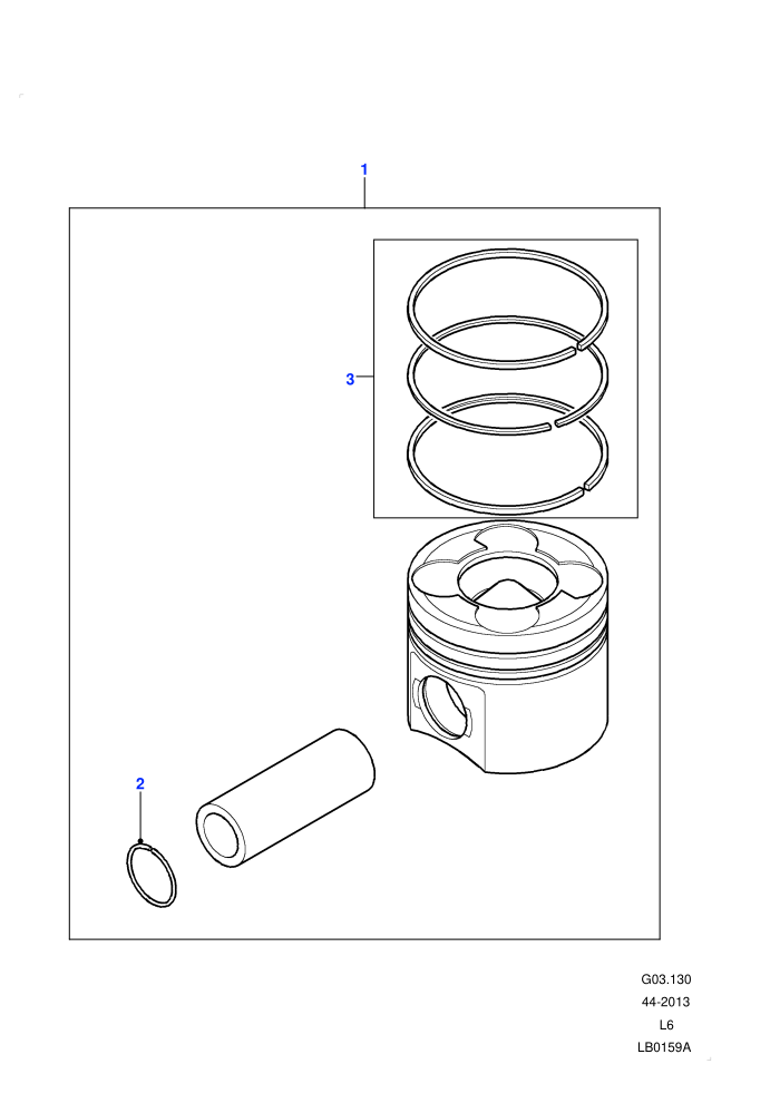 Pistons (M47 2.0L I4 16V Diesel)