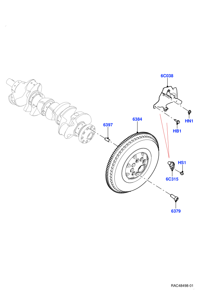 Flywheel (4.4L V8 Turbo Petrol(NC11))((V)FROMRA000001)