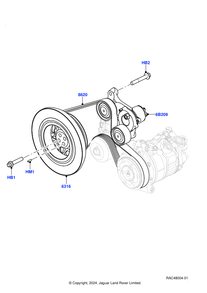 Pulleys And Drive Belts (3.0L AJ20P6 Petrol High,Electric Engine Battery-MHEV)((V)FROMSA000001)