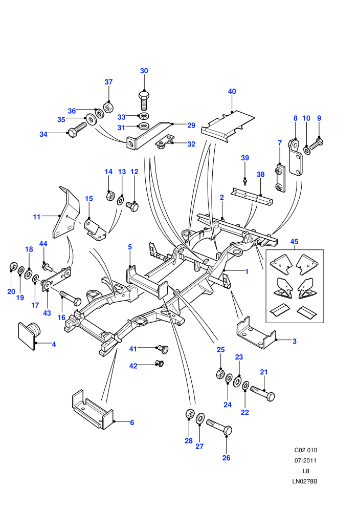Chassis Frame Assembly (90&nbsp;Wheelbase)((V)FROM7A000001)