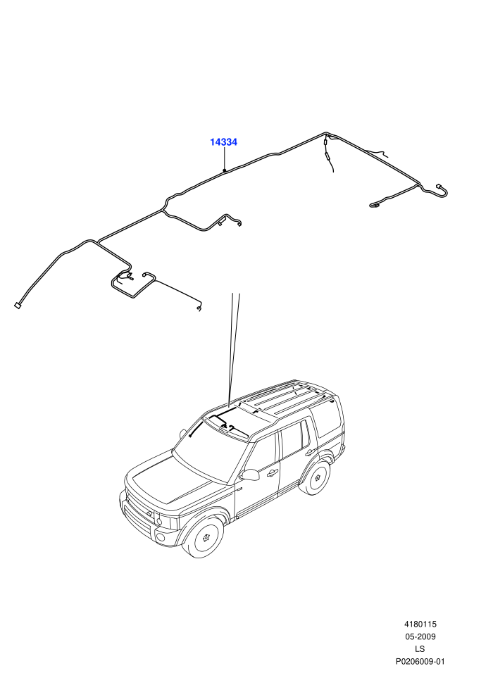 Electrical Wiring - Body And Rear (Roof)((V)FROMAA000001)