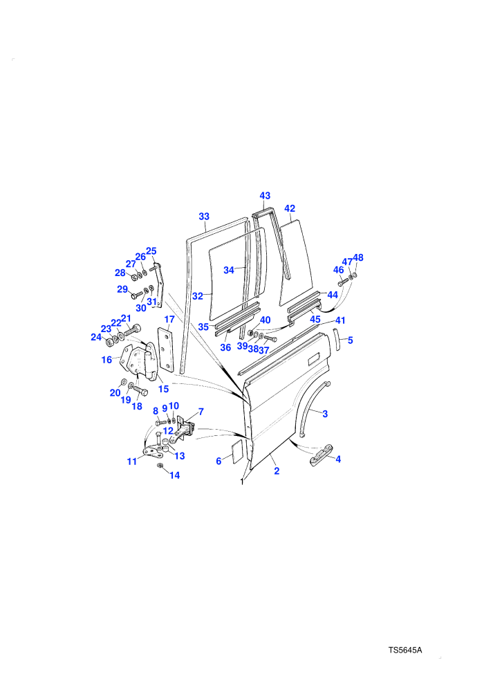 Rear Side Door Assembly (4 Door Station Wagon)((V)TOFA374641)