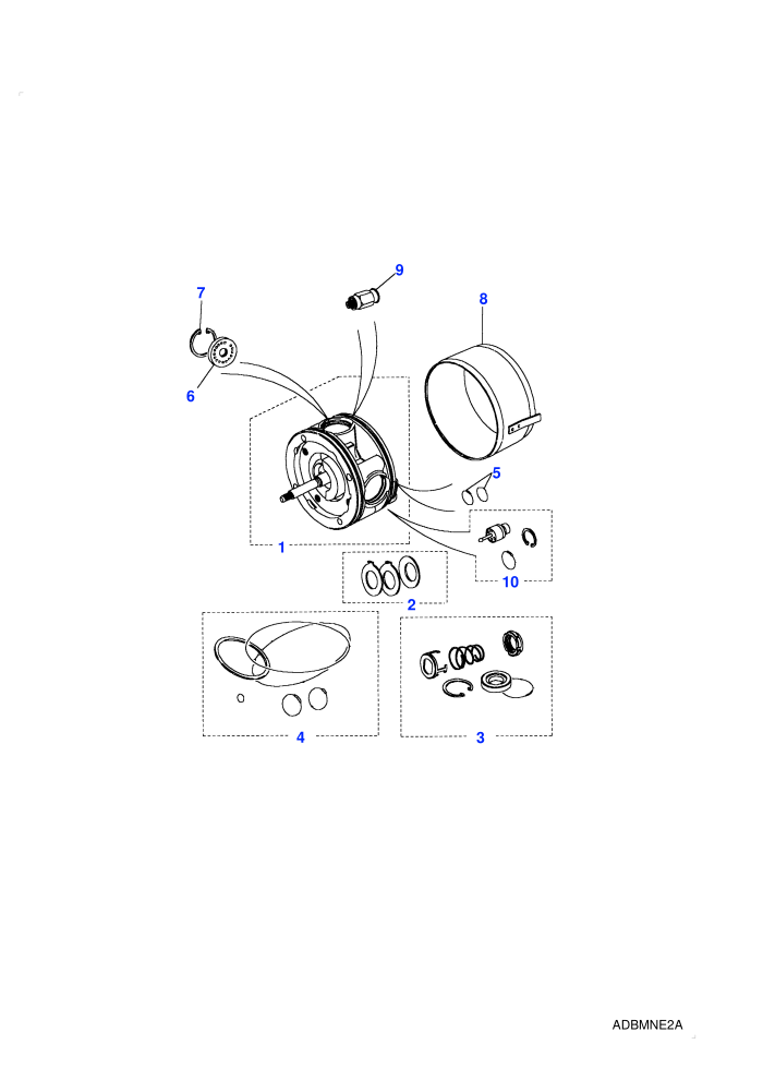 Air Conditioning Compressor-Kits (2.5L I4 200 TDi L/R,5 Speed Manual Transmission,Less Catalyst,With Air Conditioning)