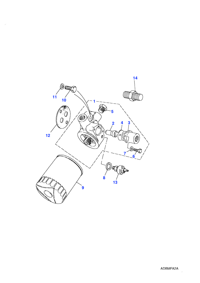 Filter & Adaptor (2.5L I4 200 TDi L/R,5 Speed Manual Transmission,Less Catalyst)