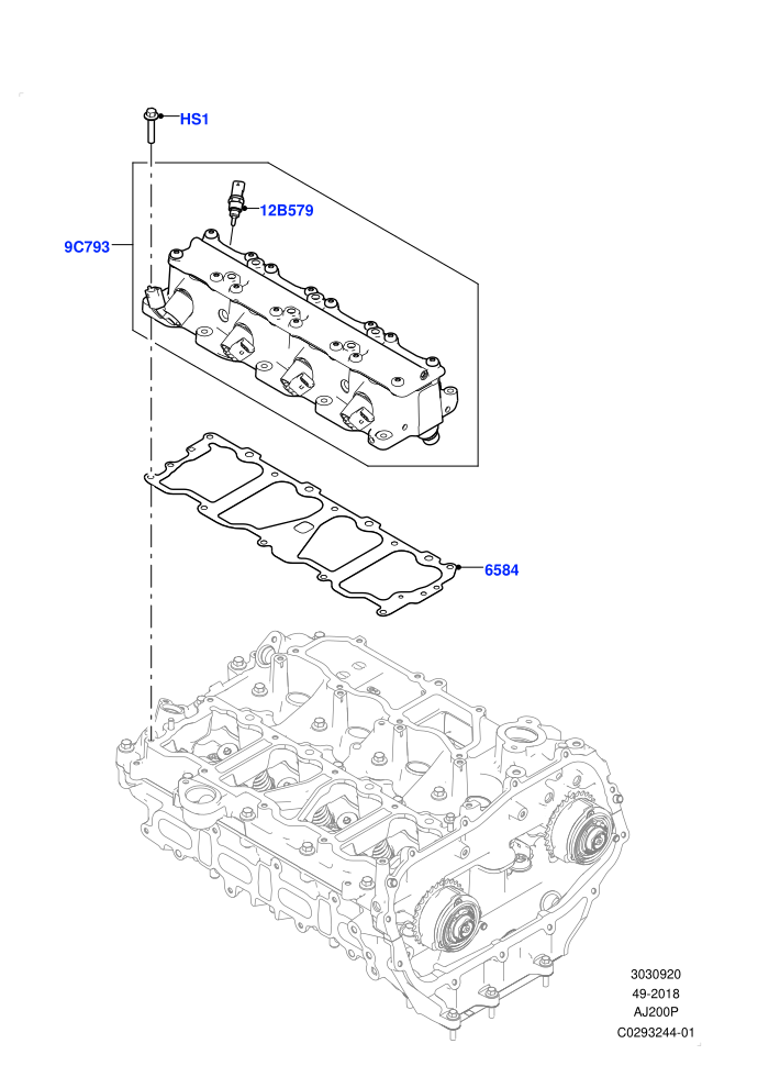 Variable Valve Lift Unit (2.0L AJ20P4 Petrol E100 PTA,2.0L AJ20P4 Petrol High PTA,2.0L AJ20P4 Petrol Mid PTA,Halewood (UK))