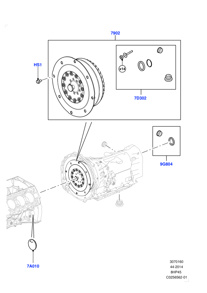 Converter (8 Speed Auto Trans ZF 8HP45)(Solihull Plant Build)((V)FROMAA000001)