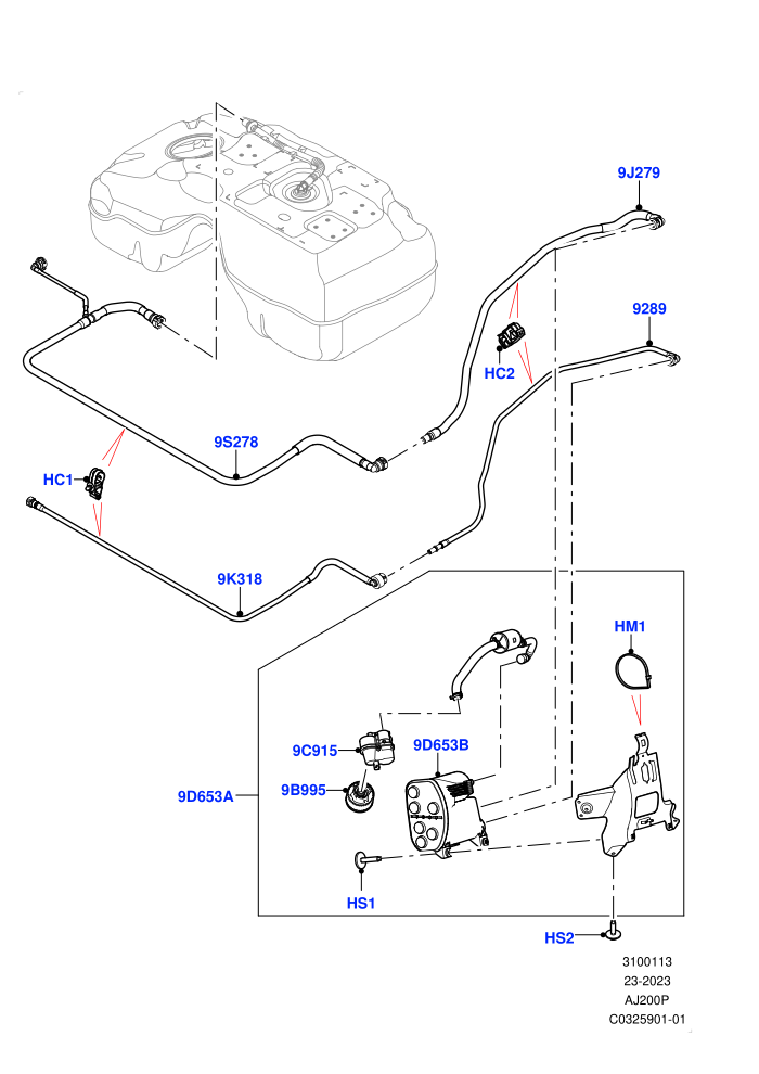 Carbon Canister (2.0L AJ20P4 Petrol Mid PTA,Changsu (China))((V)FROMPG167210)