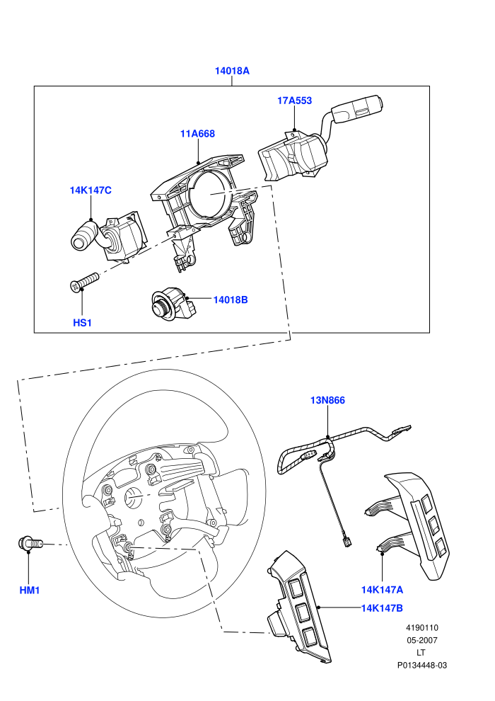 Switches (Steering Wheel)((V)TO9A999999)
