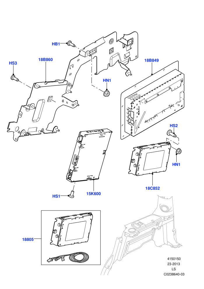 Family Entertainment System (Luggage Compartment)((V)FROMCA000001)
