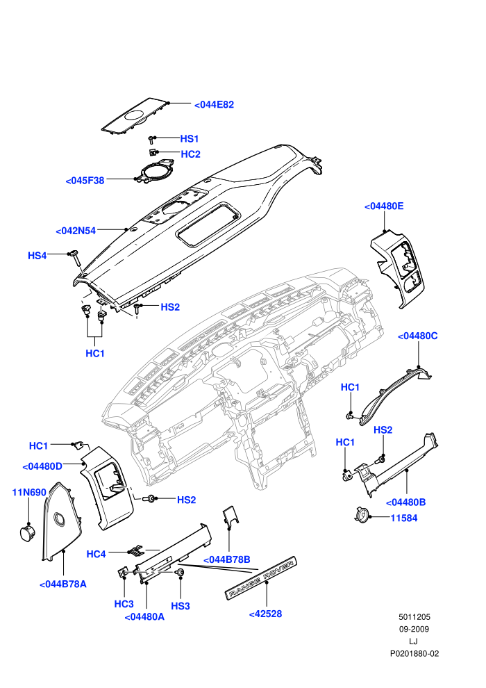 Instrument Panel (External,Upper)((V)FROMAA000001)
