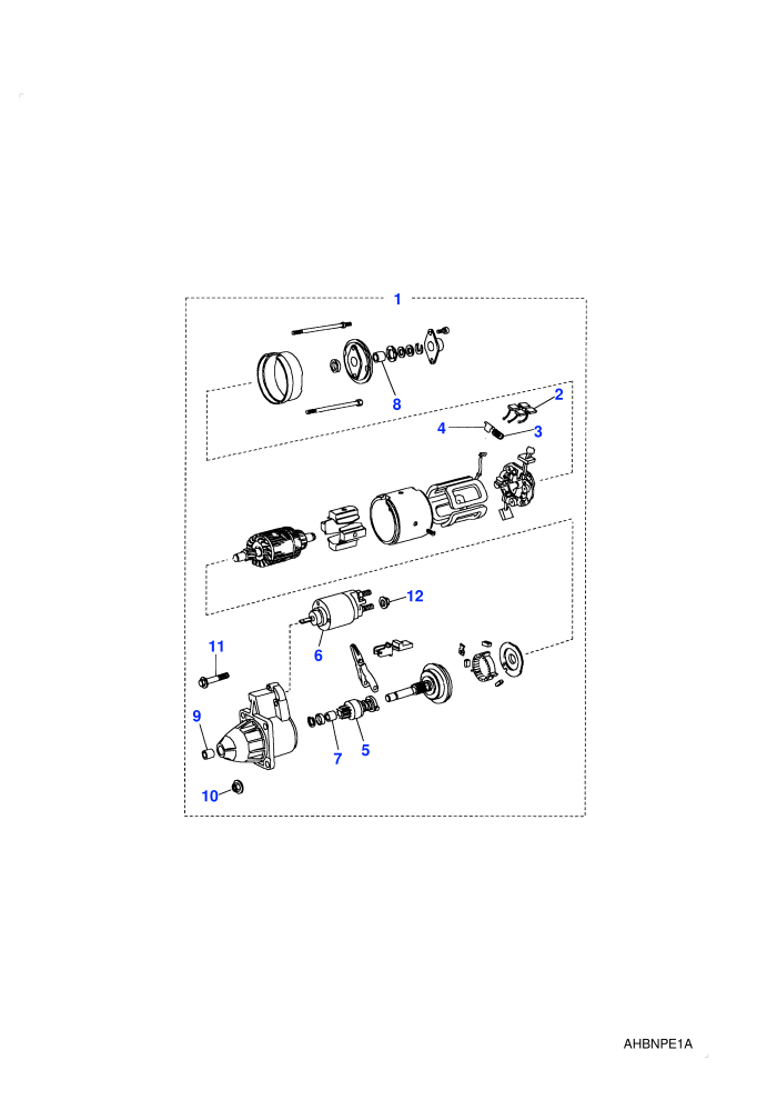 Starter Motor (2.5L I4 300 TDi Diesel Turbo LR)