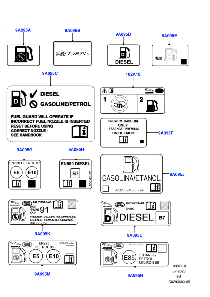 Labels (Halewood (UK))(Fuel Information)