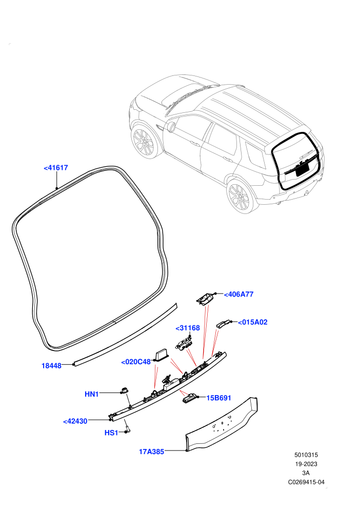 Luggage Compartment Door (Itatiaia (Brazil))(Weatherstrips And Seals)((V)FROMGT000001)