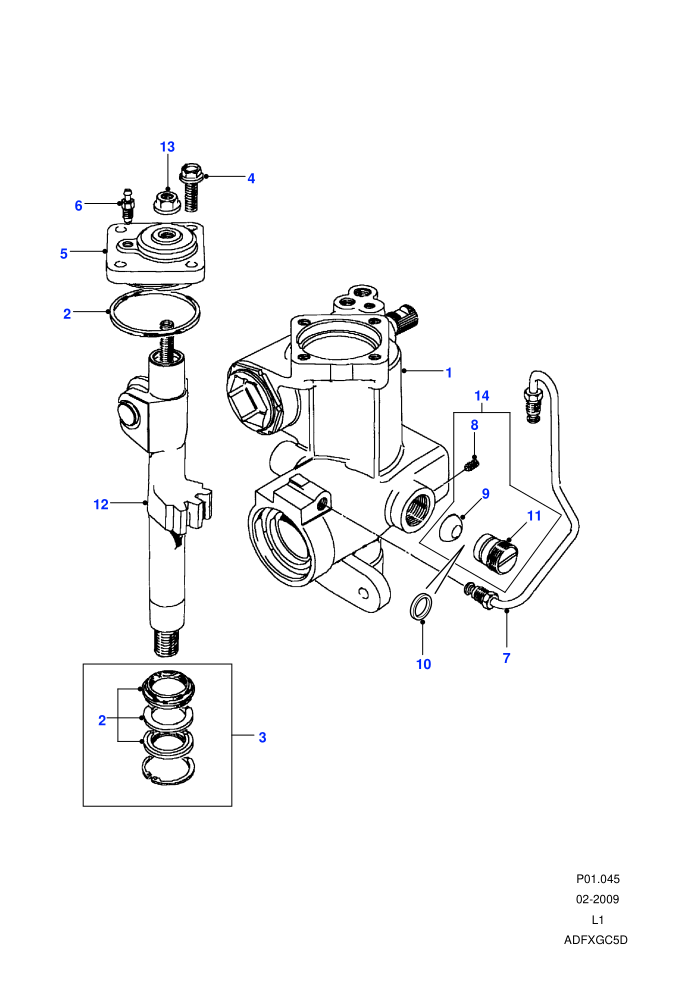 Sector Shaft-Adwest Lightweight (With Power Steering)