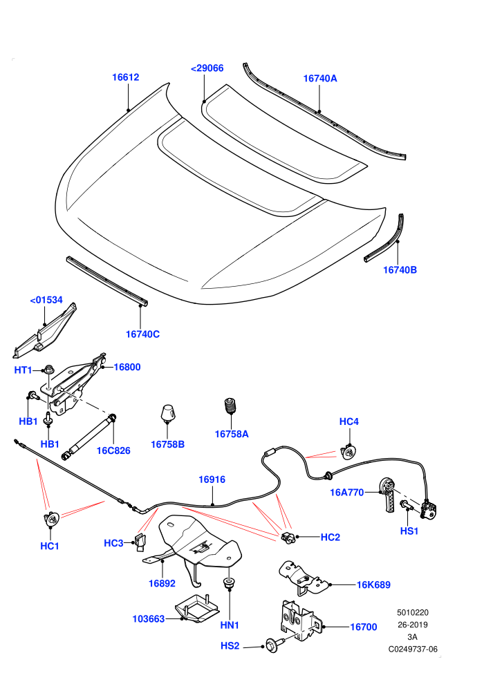 Hood And Related Parts (Halewood (UK))((V)TOKH999999)