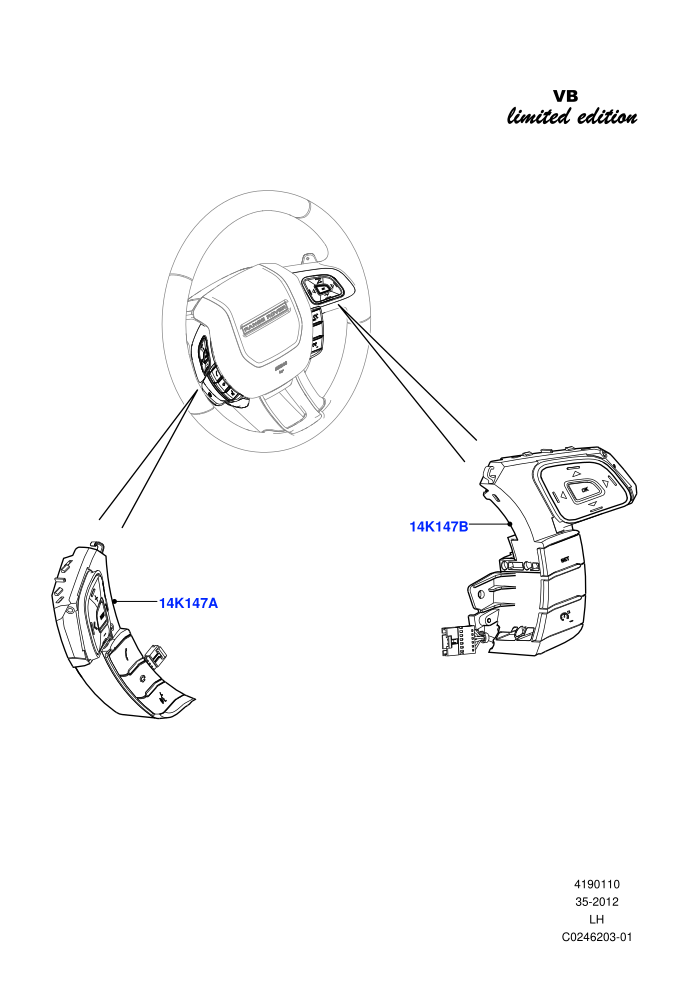 Switches (Halewood (UK),Victoria Beckham Limited Edition)(Steering Wheel)