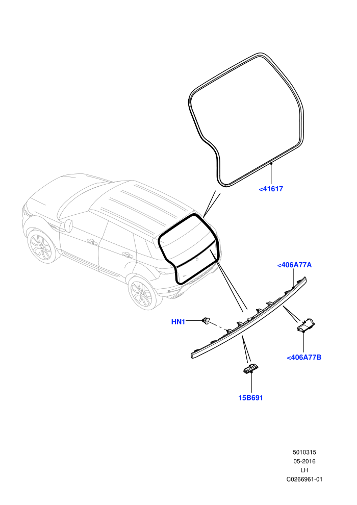 Luggage Compartment Door (5 Door,Itatiaia (Brazil))(Weatherstrips And Seals)((V)FROMGT000001)