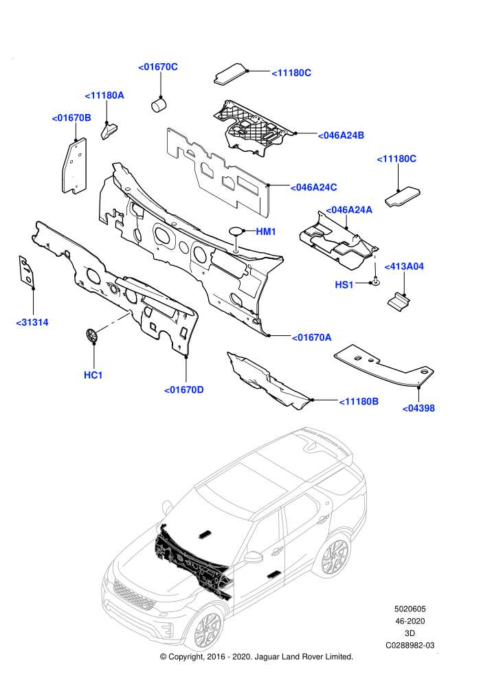 Insulators - Front (Nitra Plant Build,Passenger Compartment)((V)FROMK2000001)
