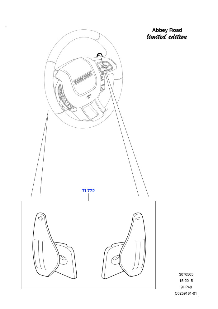 Gear Change-Automatic Transmission (9 Speed Auto AWD,Rotary Gearshift Knob - Red)(Abbey Road LE,Steering Wheel)((V)FROMFH000001)