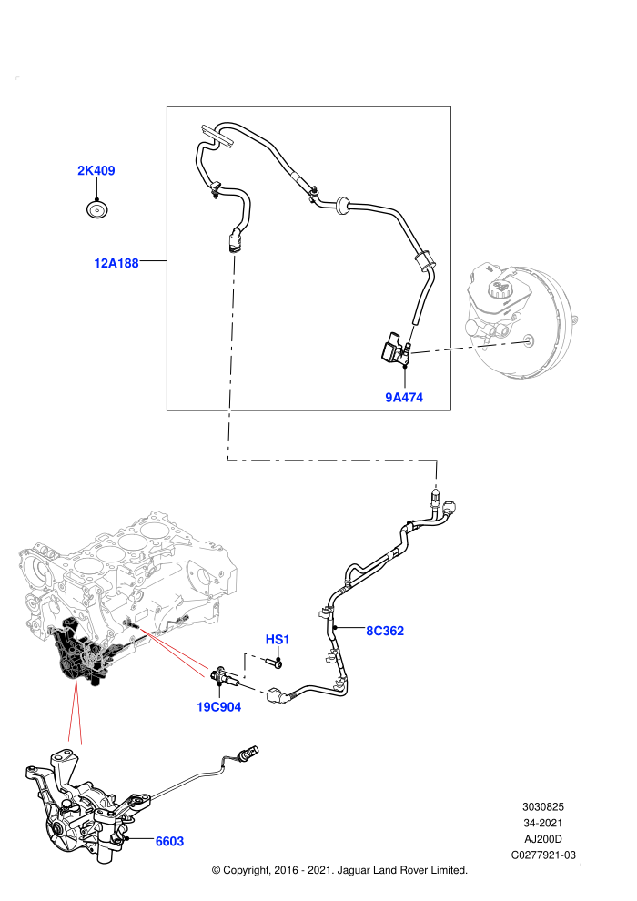 Vacuum Control And Air Injection (2.0L I4 DSL MID DOHC AJ200,LHD)