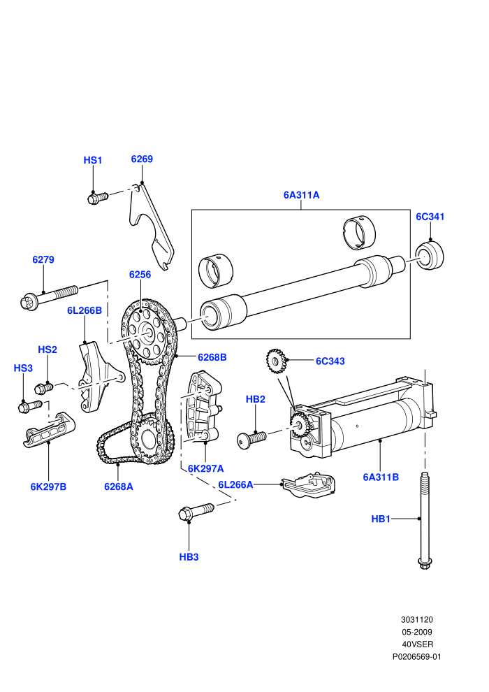 Balance Shafts And Drive (Cologne V6 4.0 EFI (SOHC))((V)FROMAA000001)