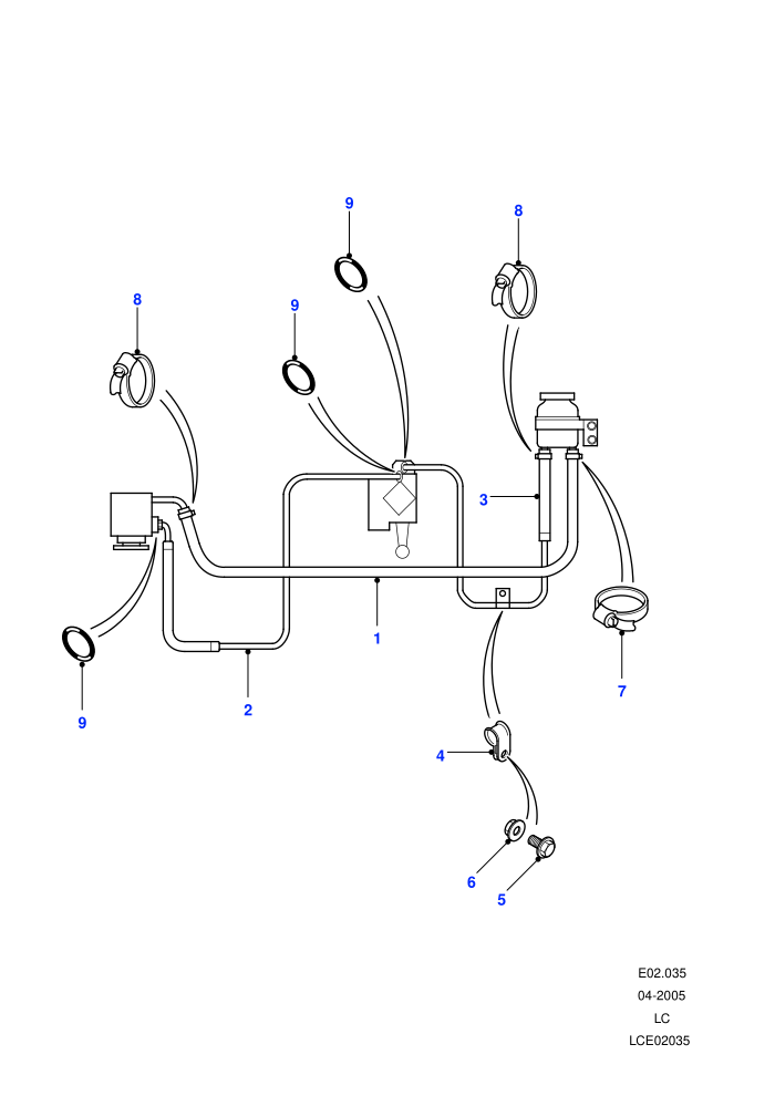 Power Steering Pipes (LHD)((V)FROM7A000001)