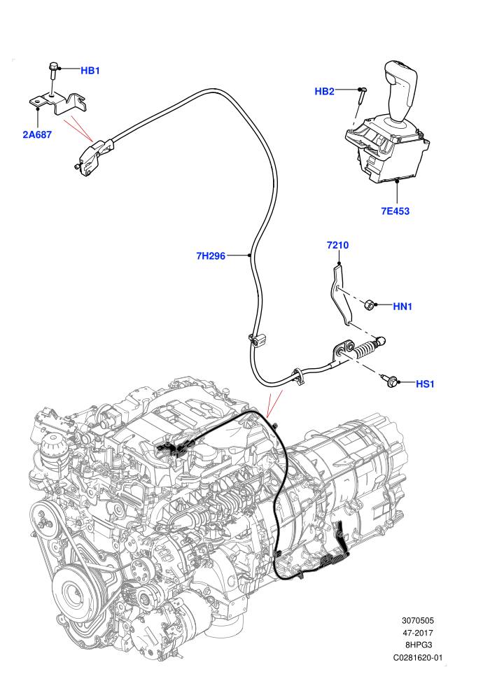 Gear Change-Automatic Transmission (8HP Gen3 Hybrid Trans)((V)FROMJA000001)