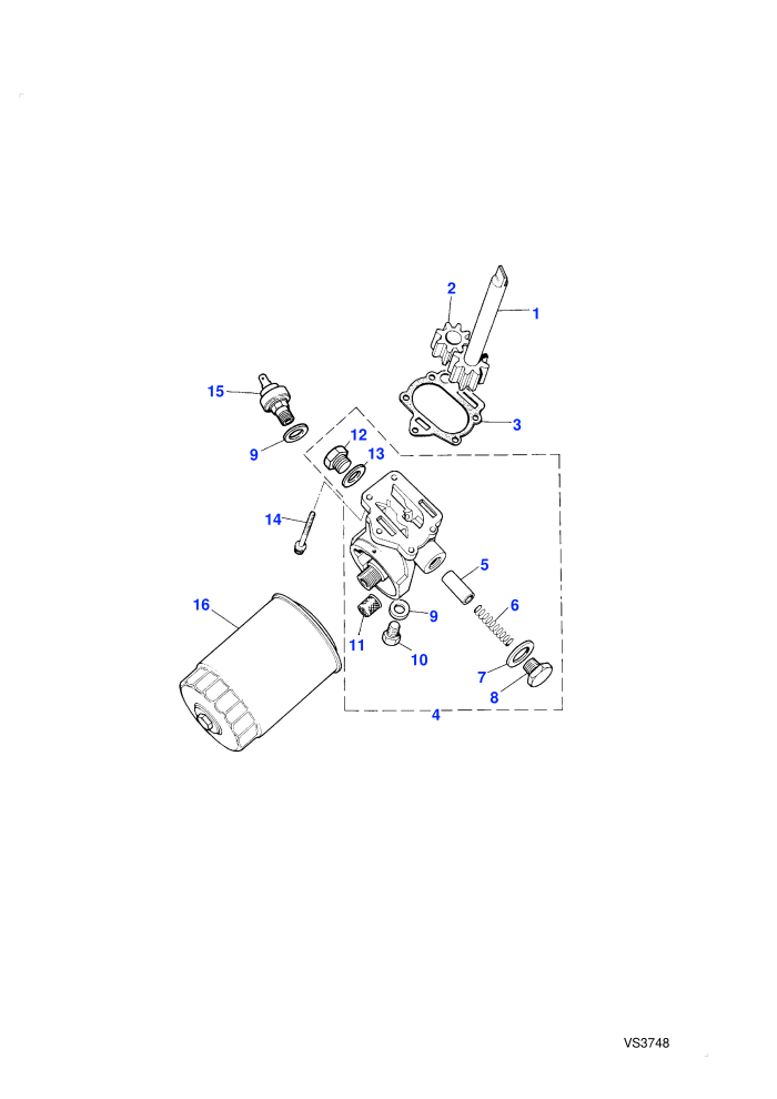Oil Pump (V8 Twin Carb L/R Petrol)