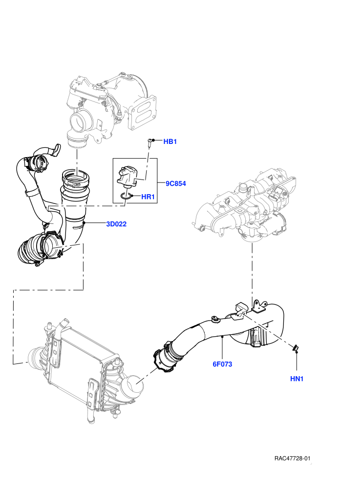 Intercooler/Air Ducts And Hoses (2.0L AJ200P Hi PHEV)(Air Ducts And Hoses)((V)FROMMA000001)