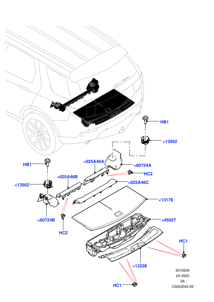 Load Compartment Trim (Changsu (China),With 3rd Row Double Seat,With 7 Seat Configuration)(Floor)((V)FROMFG000001)
