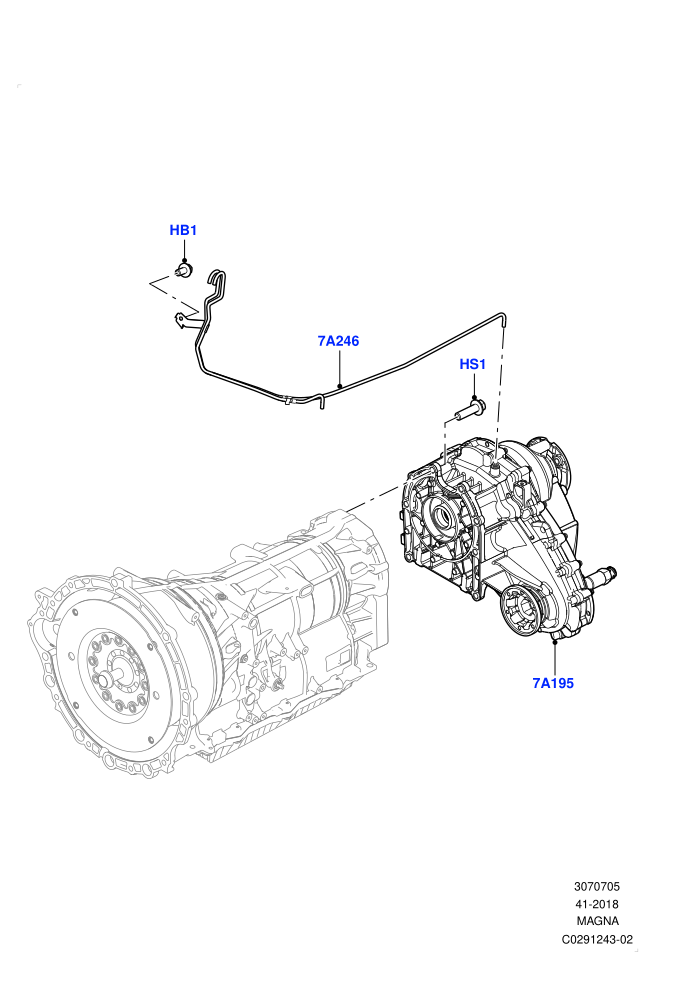 Transfer Drive Case (With 1 Speed Transfer Case)(Nitra Plant Build)((V)TOL2999999 (V)FROMK2000001)