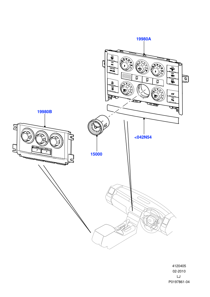 Heater & Air Conditioning Controls ((V)FROMAA000001)