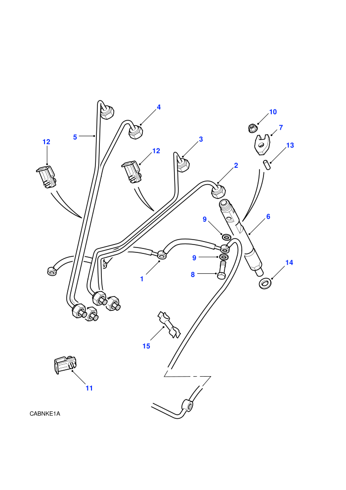 Injectors & Pipes (2.5 Tdi EGR (Gem),2.5L 300 Tdi)((V)FROMMA081992)