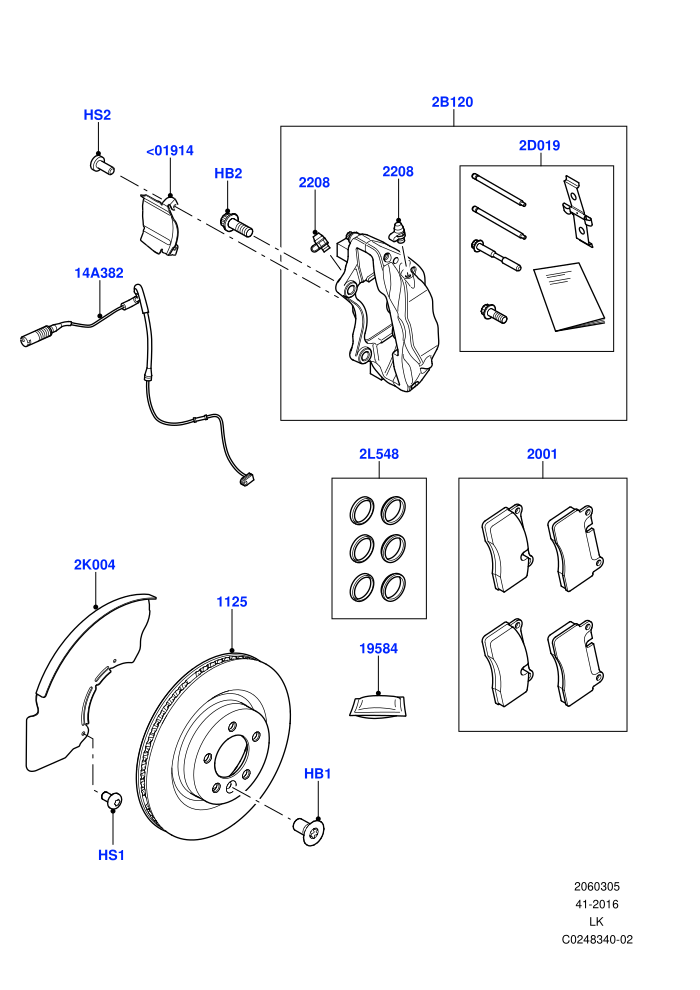 Front Brake Discs And Calipers (3.0 V6 D Gen2 Mono Turbo,3.0 V6 D Gen2 Twin Turbo,3.0 V6 Diesel Electric Hybrid Eng,4.4L DOHC DITC V8 Diesel,5.0L OHC SGDI SC V8 Petrol - AJ133,Engine Power Source - 250KW/700NM,Engine Power Source - 353PS/700NM,Engine Powe