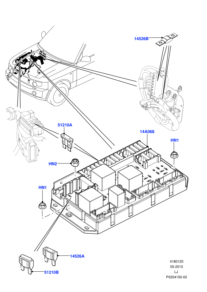 Fuses, Holders And Circuit Breakers (Engine Compartment)((V)FROMAA000001)