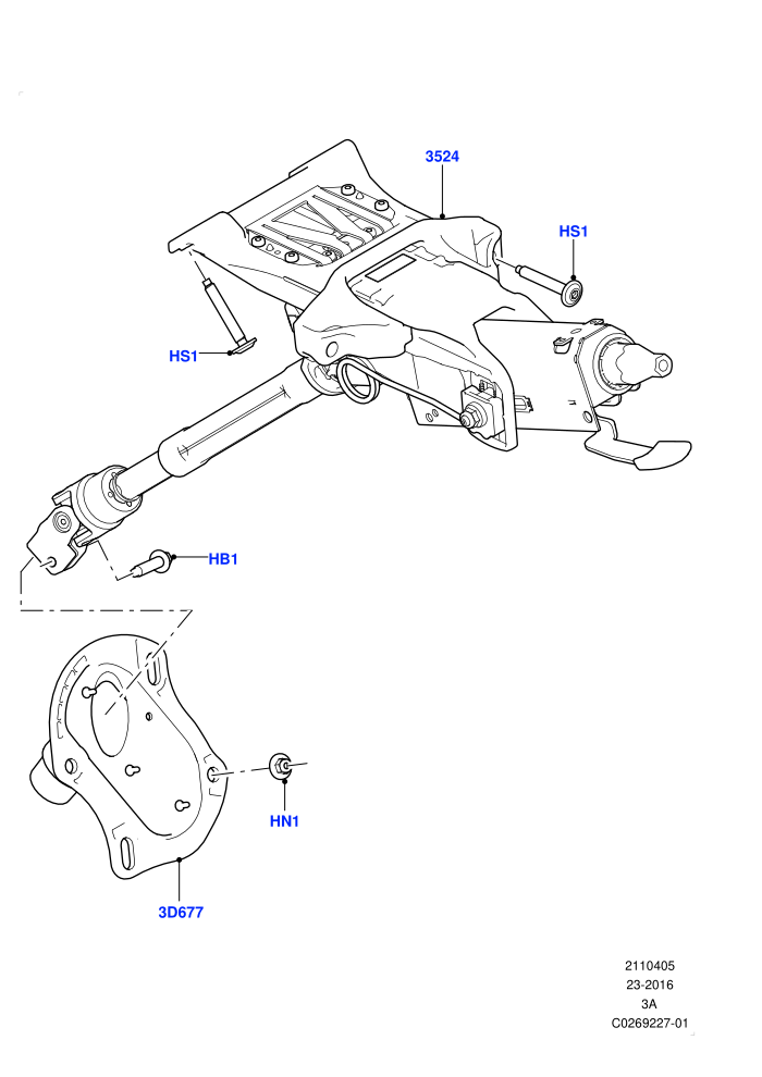 Steering Column (Itatiaia (Brazil))((V)FROMGT000001)