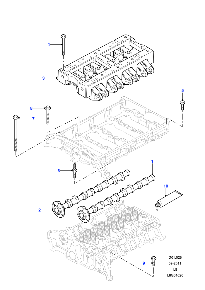 Camshaft (2.2L 16V TC I4 DSL 122PS PUMA)((V)FROMCA000001)