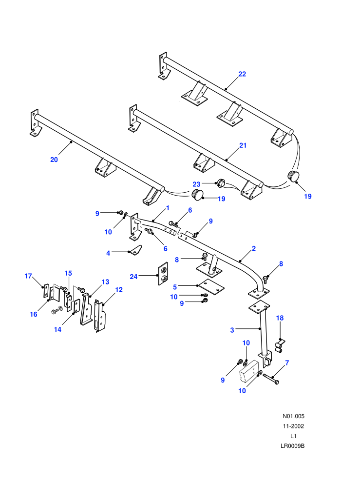 Anchorage-Rear Inward Facing Seats ((V)FROMMA951240)