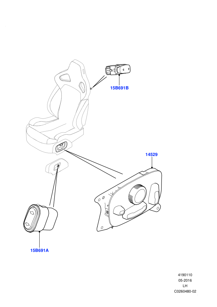 Switches (Halewood (UK))(Seats)((V)FROMGH000001)